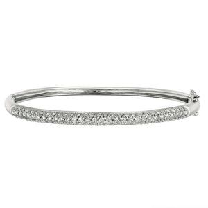 1.50 Carat Natural Diamond Bangle Bracelet